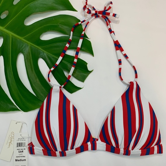 NWT B. Swim Stripe Pushup Bikini Top Brazilian Bottom [ 2 Piece Set] Summer SEXY - Picture 5 of 8
